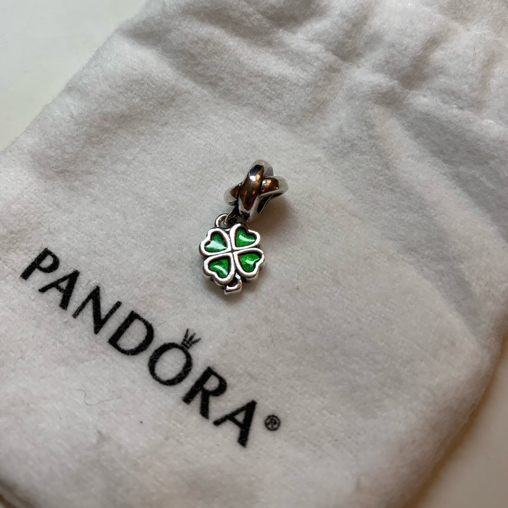 Pandora Sterling Silver Four-Leaf Clover charm